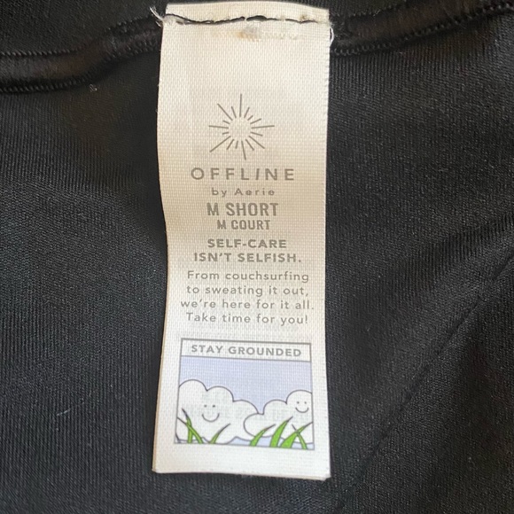 Aerie OFFLINE Real Me High Rise Crossover Flare Leggings Black Size M - Picture 9 of 11